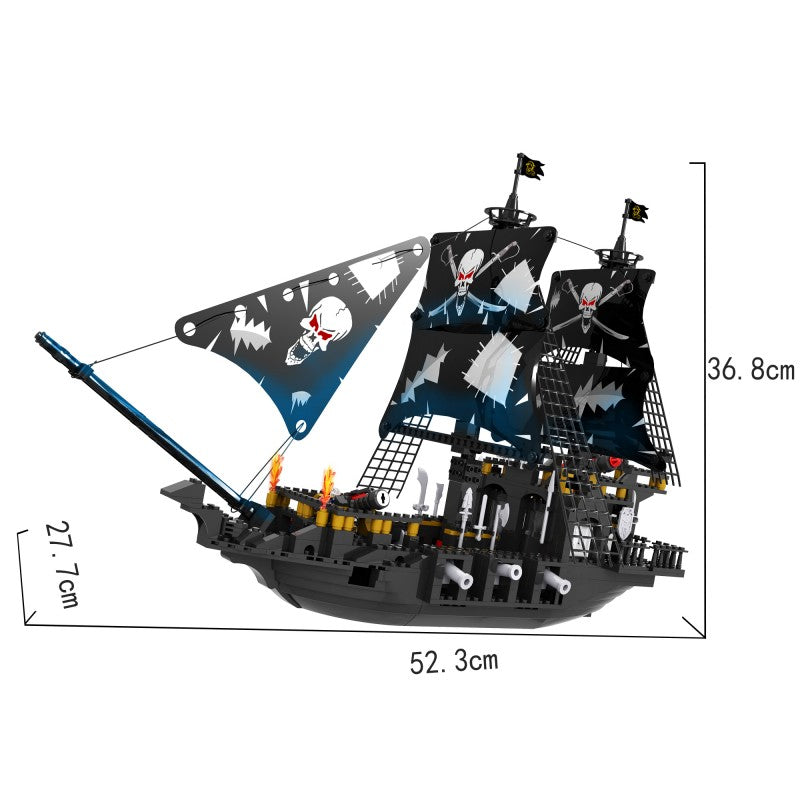COGO 807PCS Pirate Pirate Ship Building Block Toys