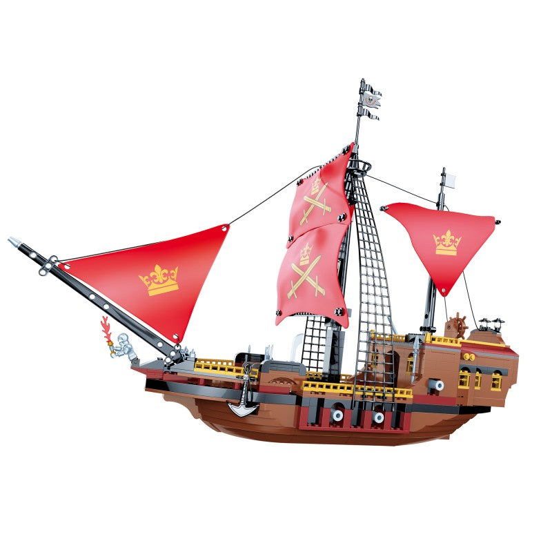 COGO 602PCS Pirate Pirate Ship Daughter Building Block Toy