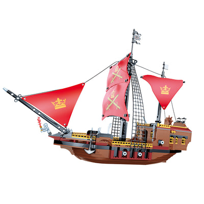 COGO 602PCS Pirate Pirate Ship Daughter Building Block Toy