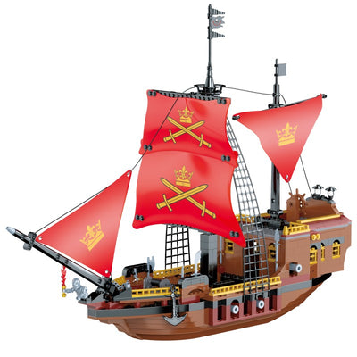COGO 602PCS Pirate Pirate Ship Daughter Building Block Toy