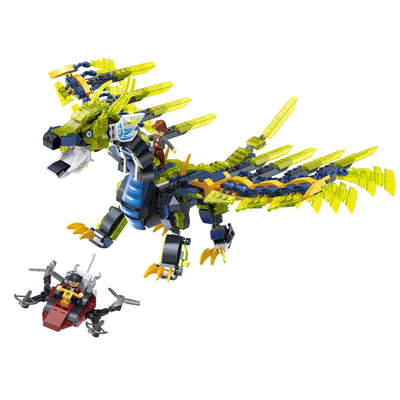 COGO 952PCS Fantasy Pirates Series Dragon Building Blocks Toys