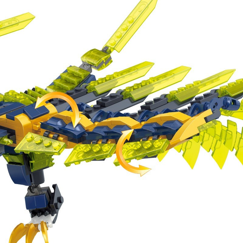 COGO 952PCS Fantasy Pirates Series Dragon Building Blocks Toys
