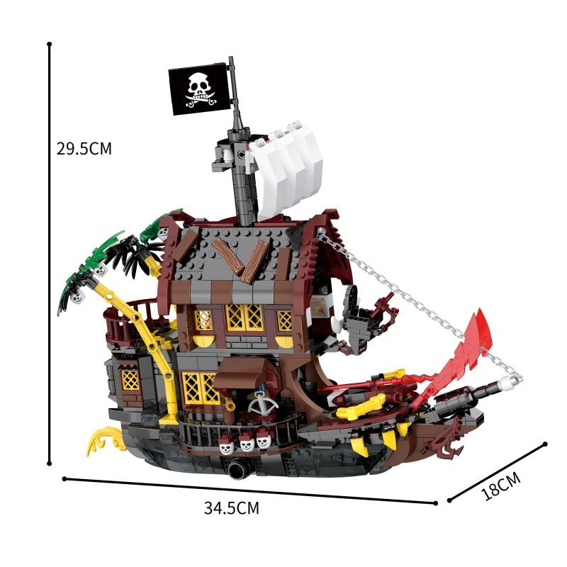 COGO 907PCS Fantasy Pirates Series Ship Building Blocks Toys