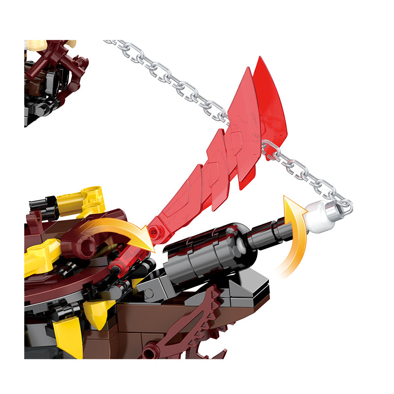 COGO 827PCS Fantasy Pirates Series Ship Building Blocks Toys