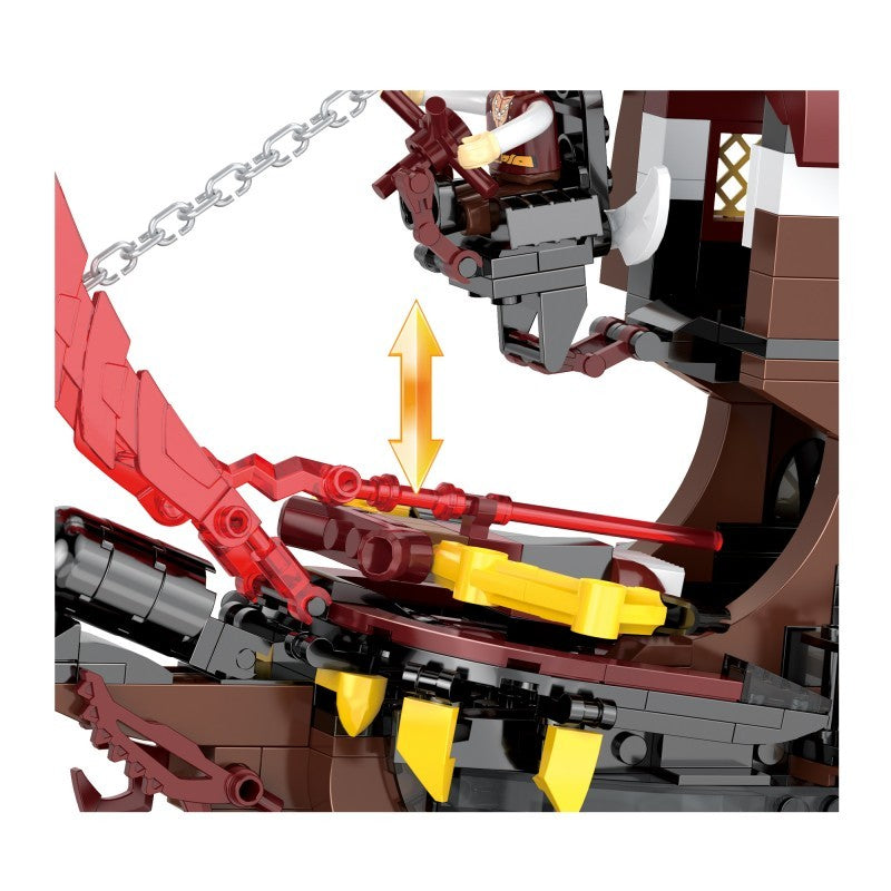 COGO 907PCS Fantasy Pirates Series Ship Building Blocks Toys