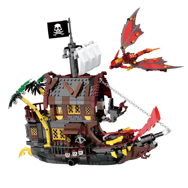COGO 907PCS Fantasy Pirates Series Ship Building Blocks Toys