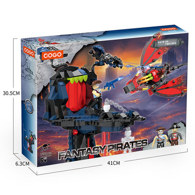 COGO 484PCS Fantasy Pirates Series Gate Building Blocks Toys