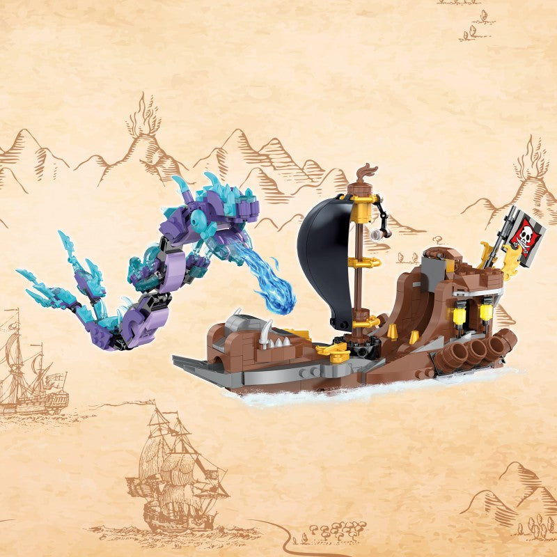 COGO 537PCS Fantasy Pirates Series Building Blocks Toys