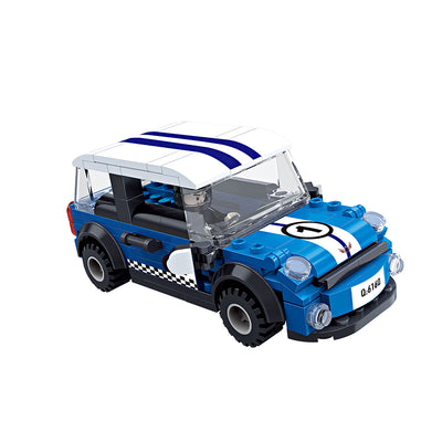 COGO 195PCS Racing Pull Back Car Building Block Toy