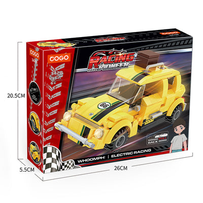 COGO 193PCS Racing Pull-Back Car Building Block Toy