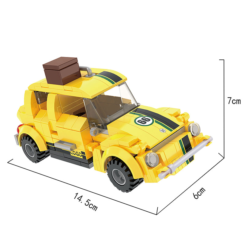 COGO 193PCS Racing Pull-Back Car Building Block Toy