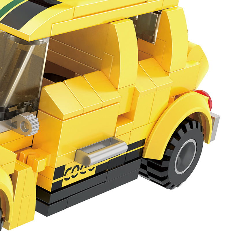 COGO 193PCS Racing Pull-Back Car Building Block Toy