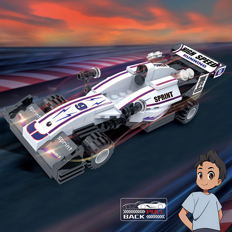 COGO 157PCS赛车回力车积木玩具