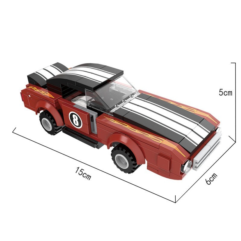 COGO 157PCS Racing Pull Back Car Building Block Toy