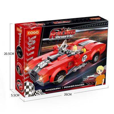 COGO 173PCS Racing Pull Back Car Building Block Toy