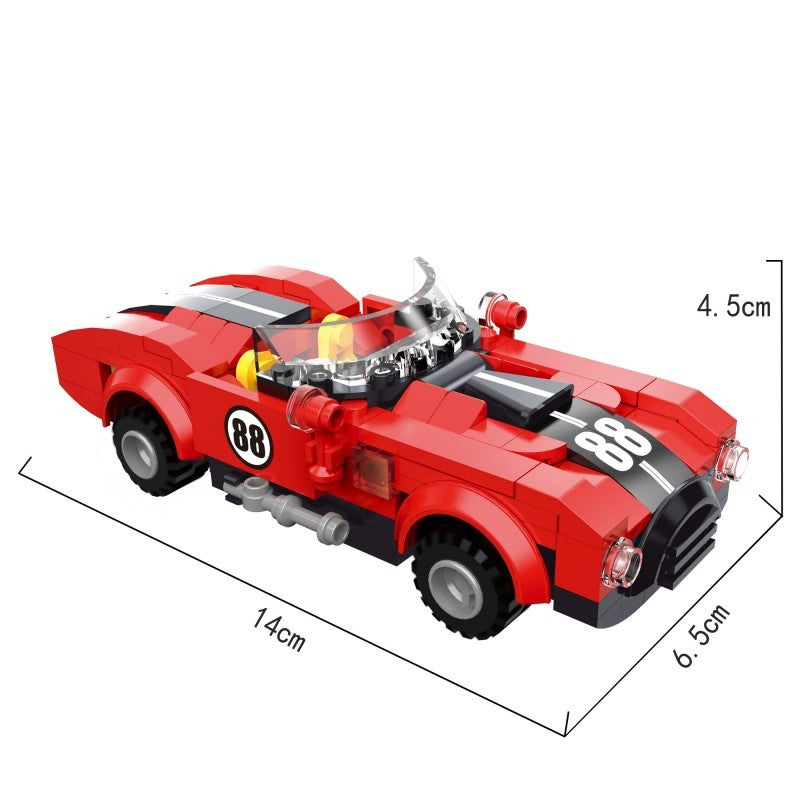 COGO 173PCS Racing Pull Back Car Building Block Toy