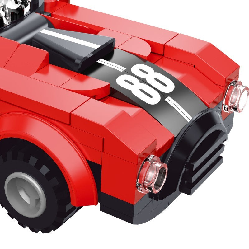 COGO 173PCS Racing Pull Back Car Building Block Toy