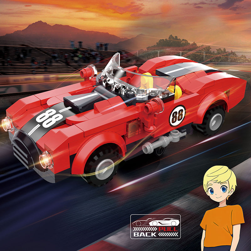 COGO 173PCS赛车回力车积木玩具