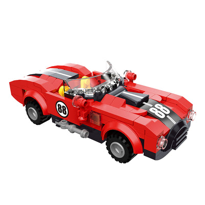 COGO 173PCS Racing Pull Back Car Building Block Toy