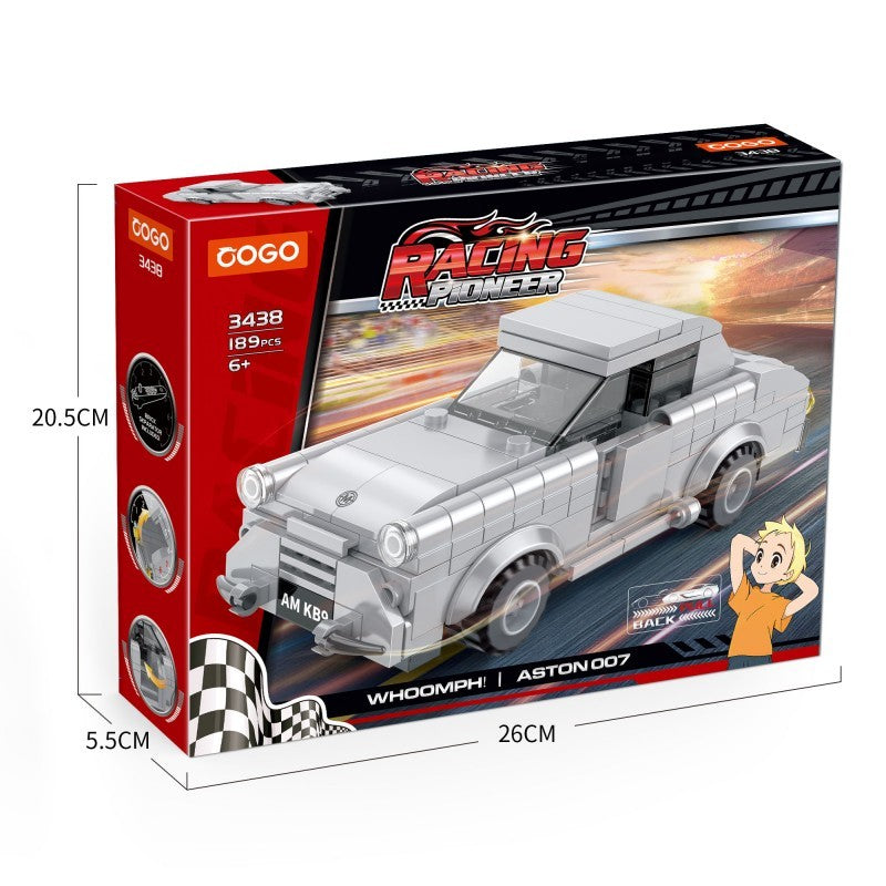 COGO 189PCS Racing Pull Back Car Building Block Toy