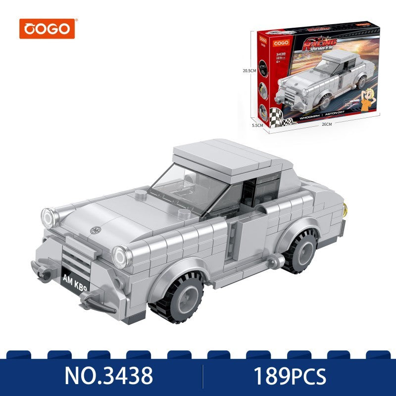COGO 189PCS Racing Pull Back Car Building Block Toy