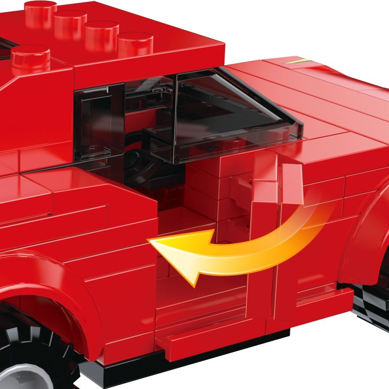 COGO 181PCS Racing Pull Back Car Building Block Toy