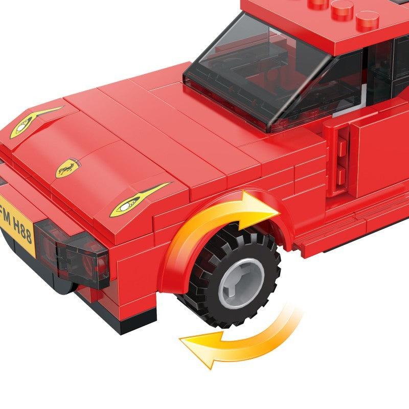 COGO 181PCS Racing Pull Back Car Building Block Toy