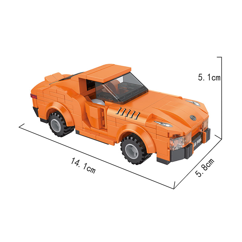 COGO 186PCS Racing Pull Back Car Building Block Toy
