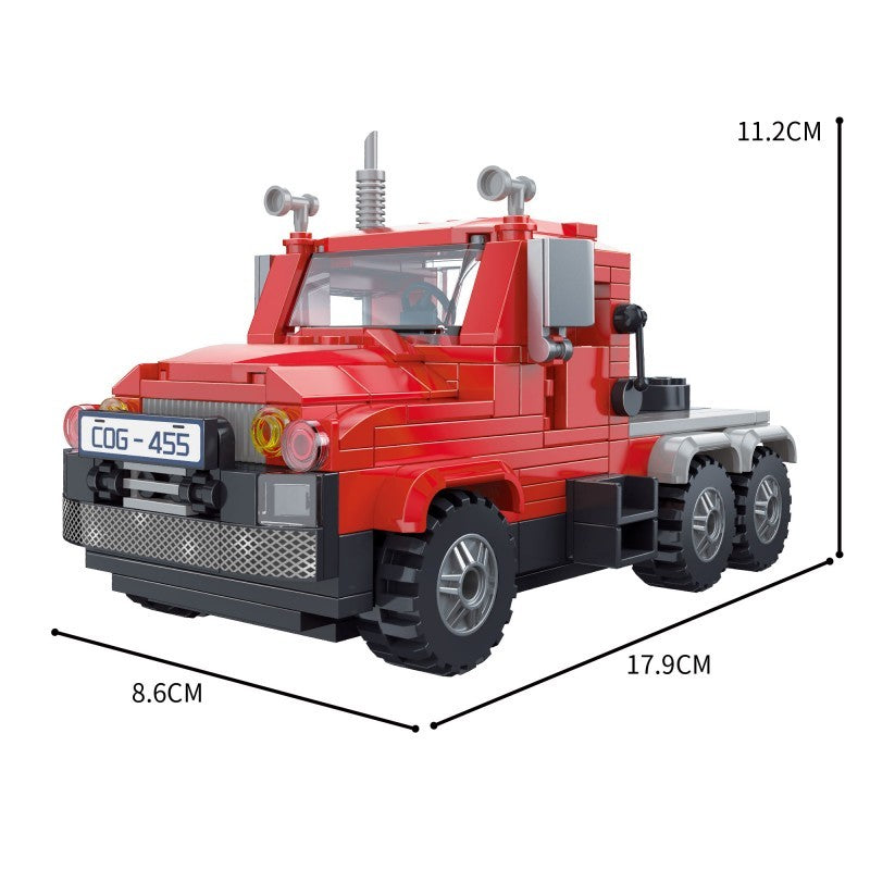 COGO 264PCS Racing Series Tractor Truck Building Blocks Toys
