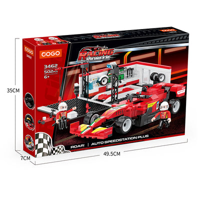 COGO 502PCS Racing Garage Building Block Toys
