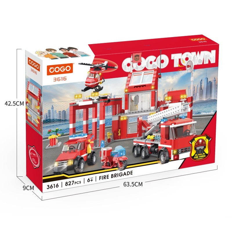 COGO 827PCS Fire Building Block Toys