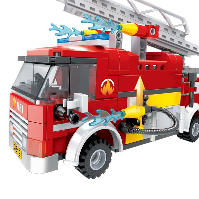 COGO 411PCS Fire Series Suburban Tree House Rescue Building Block Toys