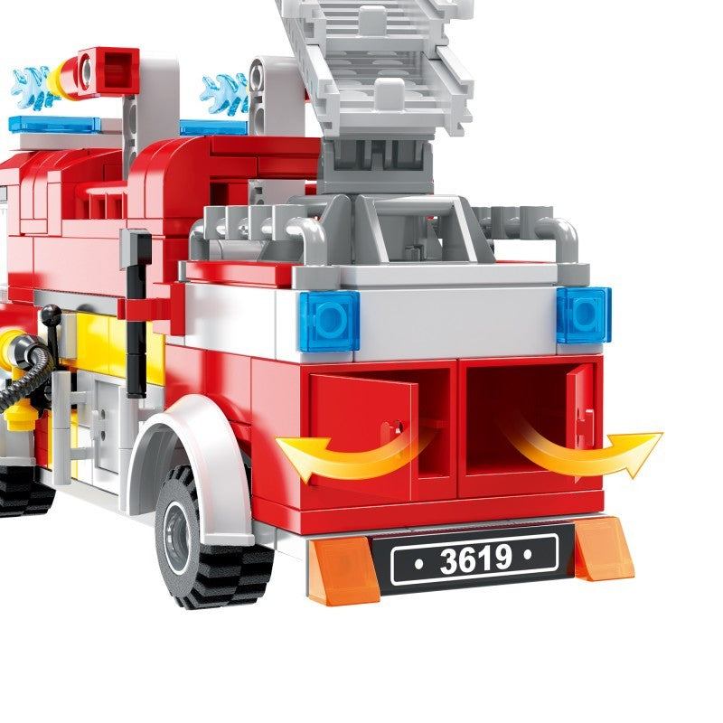 COGO 411PCS Fire Series Suburban Tree House Rescue Building Block Toys