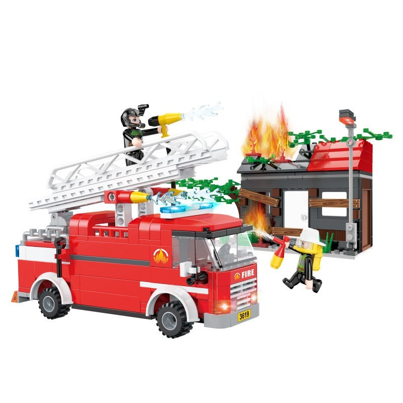 COGO 411PCS Fire Series Suburban Tree House Rescue Building Block Toys