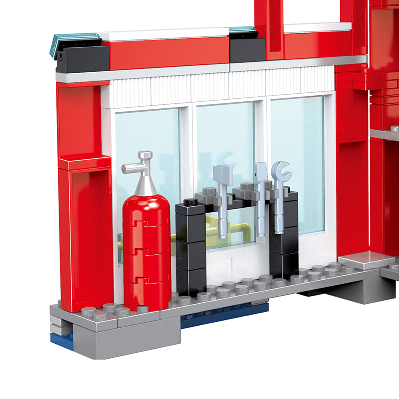 COGO 616PCS Fire Series Fire Bureau Building Block Toys