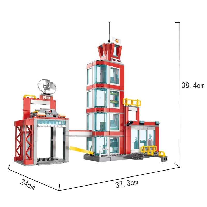 COGO 616PCS Fire Series Fire Bureau Building Block Toys