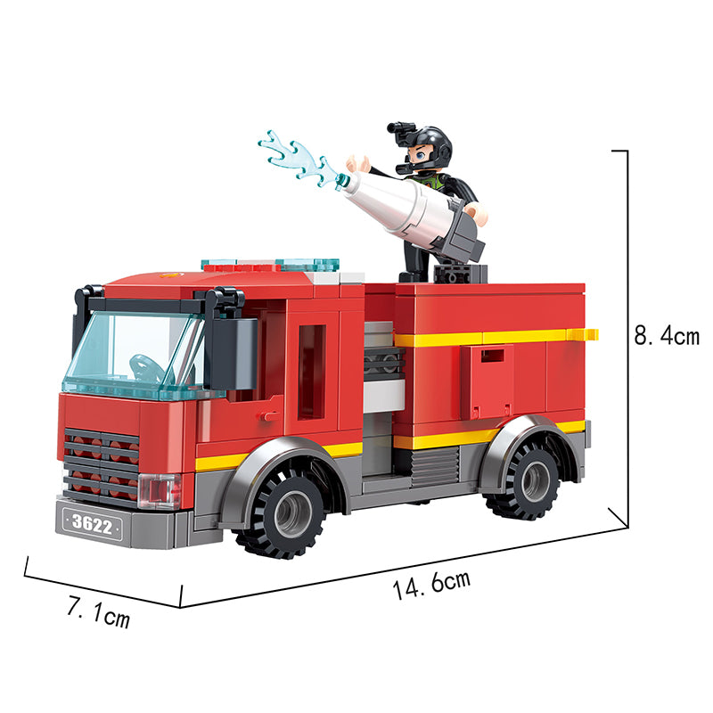 COGO 616PCS Fire Series Fire Bureau Building Block Toys