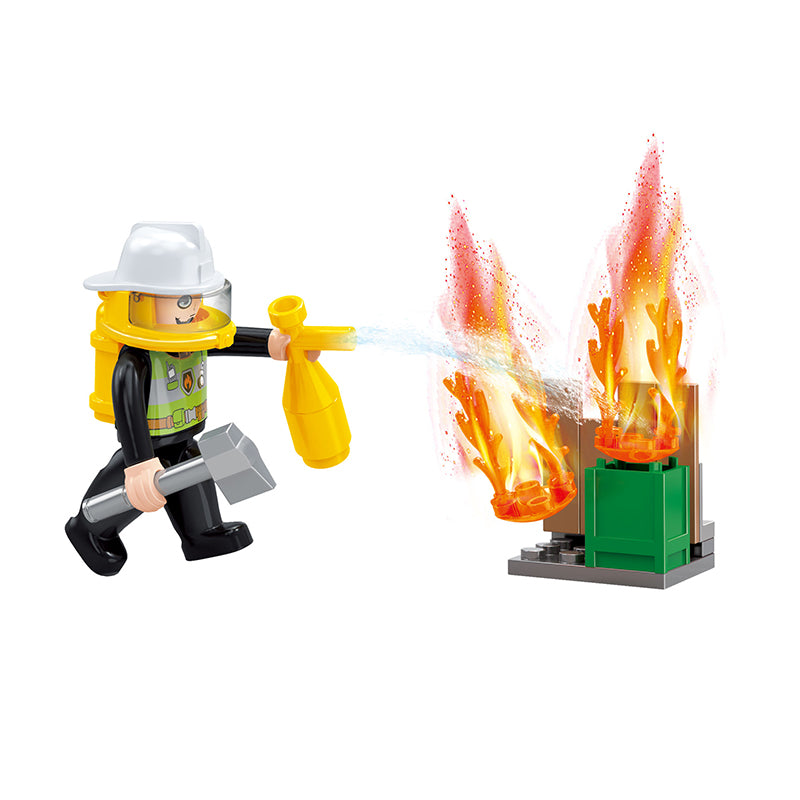 COGO 616PCS Fire Series Fire Bureau Building Block Toys