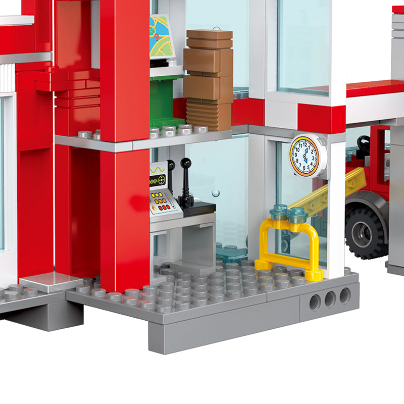 COGO 616PCS Fire Series Fire Bureau Building Block Toys