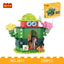 COGO 250PCS Fruit Street Watermelon Hat Shop Building Block Toy