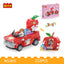 COGO 232PCS Fruit Street Pull Back Apple Sports Car Gift House Building Block Toy