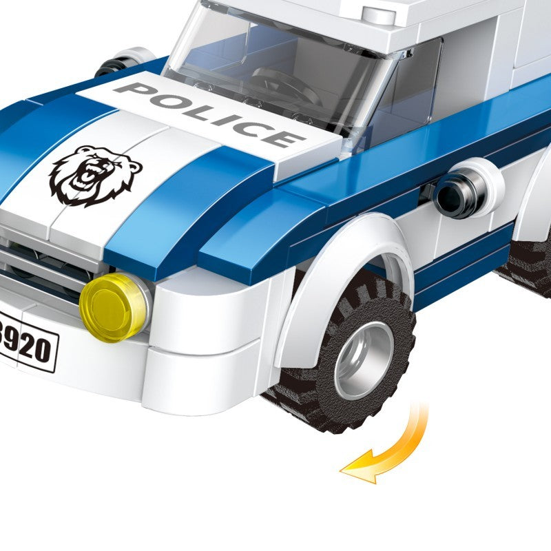 COGO 185PCS Police Series Police Dog Chasing Building Block Toys