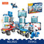 COGO 731PCS Police Series Police Headquarters Building Block Toys