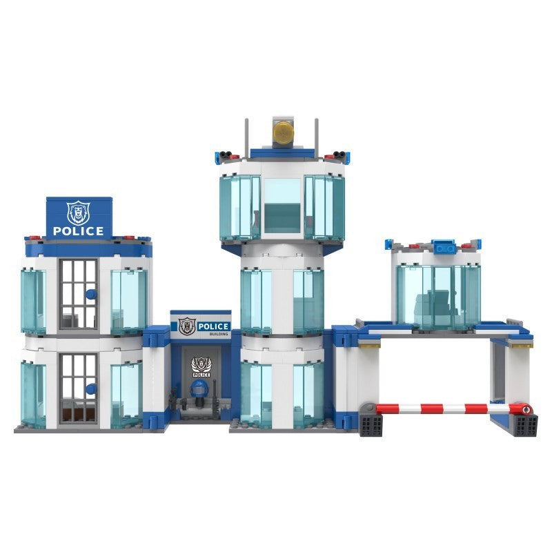COGO 731PCS Police Series Police Headquarters Building Block Toys