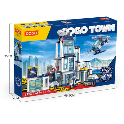 COGO 659PCS City Police Police Building Building Block Toy