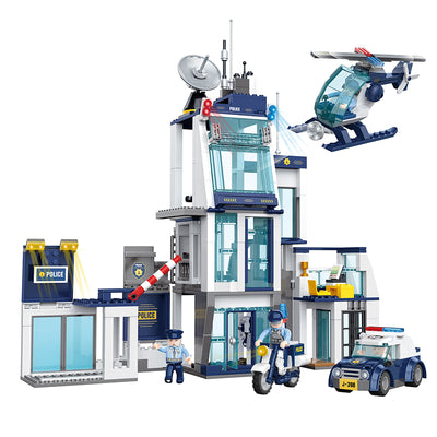 COGO 659PCS City Police Police Building Building Block Toy