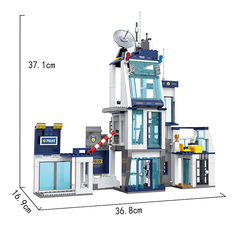 COGO 659PCS 城市警察 警察大楼积木玩具