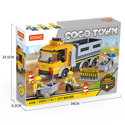 COGO 263PCS City Project Road Construction Vehicle Building Block Toys