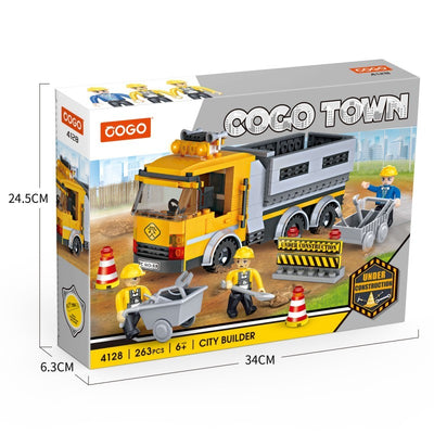 COGO 263PCS City Project Road Construction Vehicle Building Block Toys