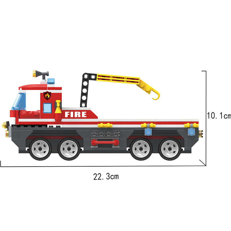 COGO 354PCS城市消防海上救援车积木玩具